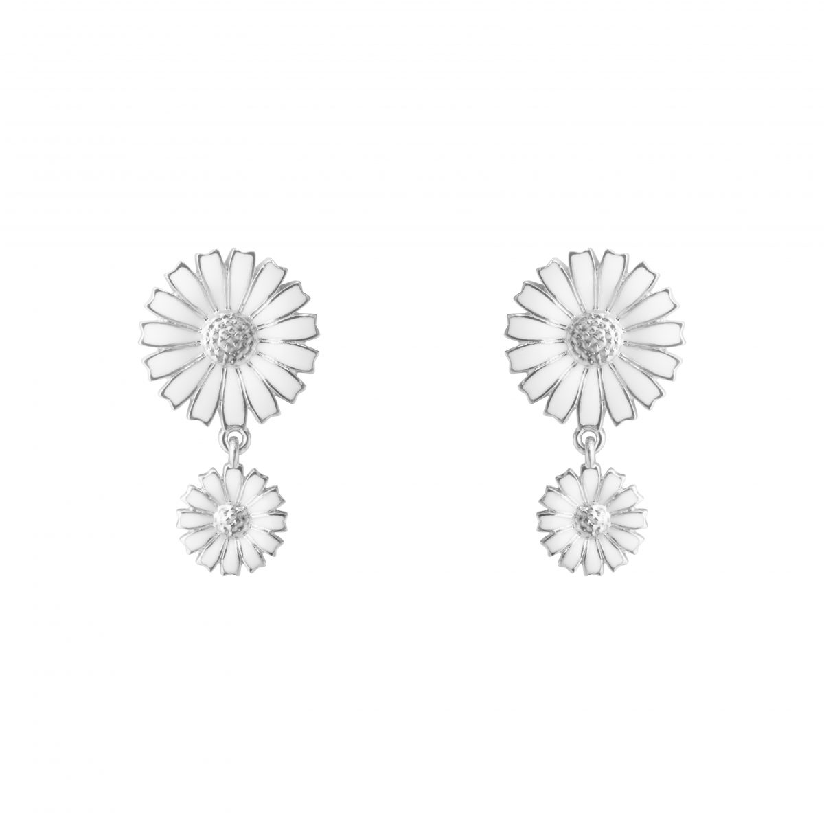 Daisy Double White Enamel